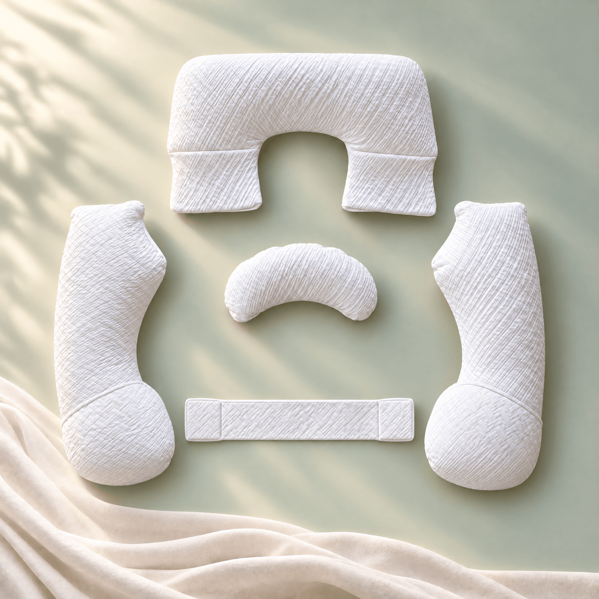 How to Set Up and Use a Modular U-Shaped Body Pillow - Nurtura Sleep